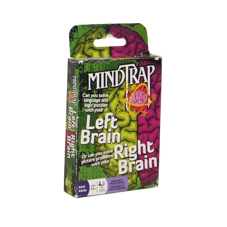 Mindtrap: Left Brain Right Brain Card Game Box
