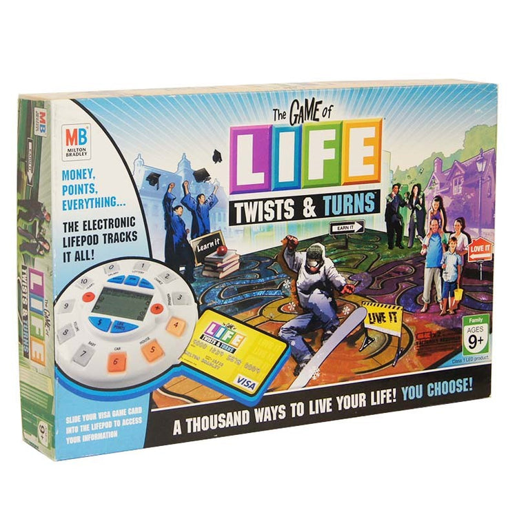 The Game of Life: Twists & Turns Board Game Box