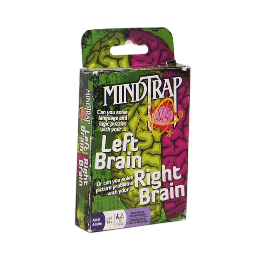 Mindtrap: Left Brain Right Brain Card Game Box