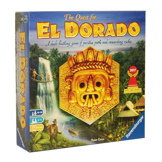 The Quest for El Dorado Deck-Building Board Game Box