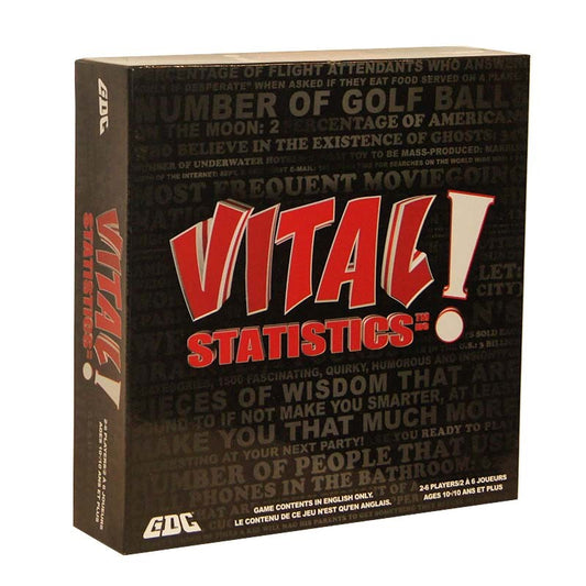 Vital Statistics! Board Game Box